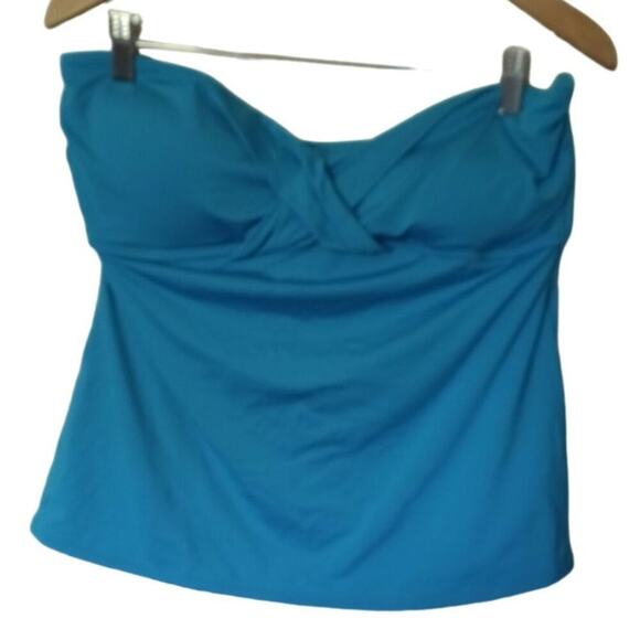 COLE Swim Strapless Cyan Womens 12 - Picture 2 of 4